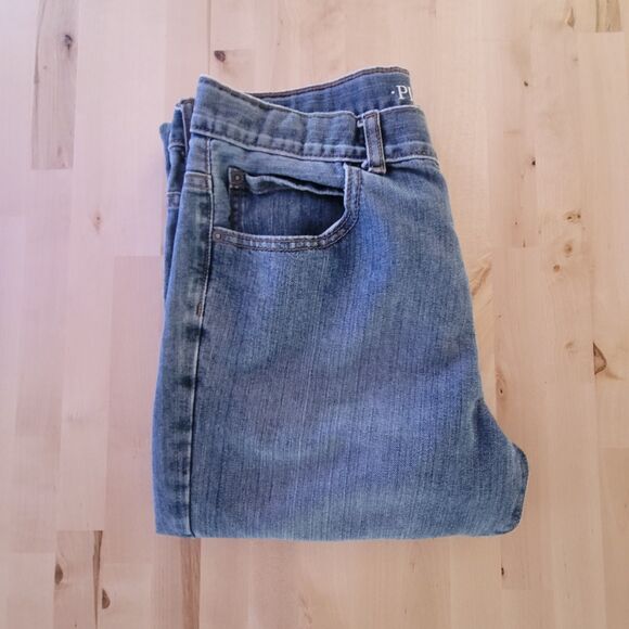 Childrens Place Boys Bootcut Jeans Husky Size 14 Blue Adjustable Waistband - Picture 9 of 10